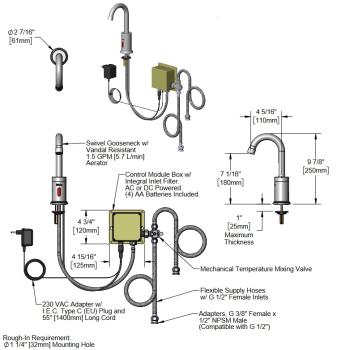 EASY CEF-EU1DG-VF05 20911023 543074 594164 (25) 1-Loch Sensorarmatur