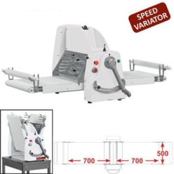 LB50-100/MVV (25) Teigausrollmaschine Tischmodell 500x1000 mm - Variable Geschwindigkeit
