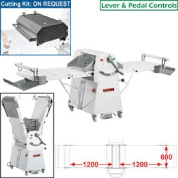 LM/60-120SS (23) Teigausrollmaschine Sockel 600x1200 mm