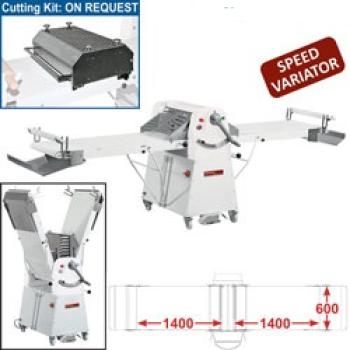 LM/60-140VV (25) Teigausrollmaschine Sockel 600x1400 mm - Variable Geschwindigkeit