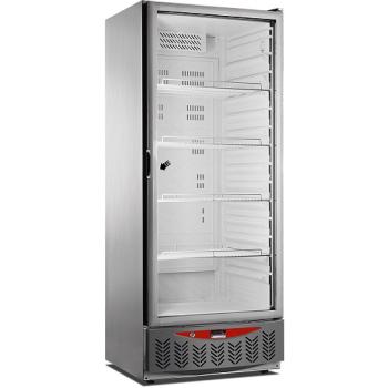 PFV55/X-R6G (25) Jumbo Line Glastür-Kühlschrank mit Umluft, 525 Liter, GN2/1+600x400, Edelstahl