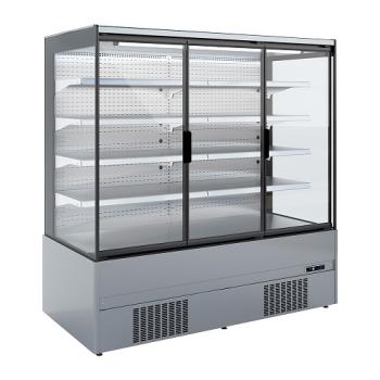 QML25-HX (25) Imola Wandkühlregal, Selbstbedienung, Flügeltüren - FULL INOX