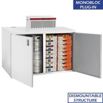 RBB/3_3_URA/P3-R2 RBB/3_3_URB/P3-F5 (25) Minikühlzelle "Lagerung", Fasskühler, 1400 Liter, 2 Türen (mit Kühleinheit)