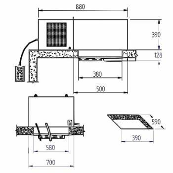 SP50M-2F-R2 SP50M-2F (25) Stopfer Kühlaggregat "Dachmontage" Monoblock