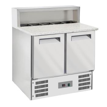 WR-SRP6-Z2 SR2/R6 (25) Pizzakühltisch-Belegstation 2 Türen