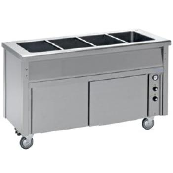 BA15 (25) EAB15 Bain-Marie Element auf Unterbau geschlossen 4 GN 1/1