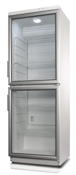 CD350-2 9190003 (25) K Glastürkühlschrank, Umluft-Kühlung, 2 Glastüren, 350lt, 60X60X173