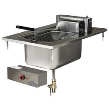 EDI/F104 (24) Drop-In Elektro Friteuse 1 Becken 10 Liter, Einbaugerät