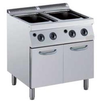 G17/CPA8-N (25) Gas Nudelkocher 2x 24,5 Liter mit Unterbau (ohne Körbe)