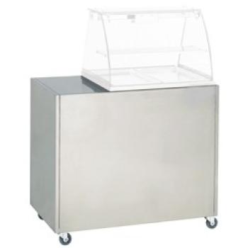 VBE-211 (23) Warmhaltevitrine, Bain-Marie 2x GN 1/1 Panorama, 70x61x68