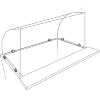 KV2 (23) KIT gebogene Frontglasscheibe für SAL2M/D