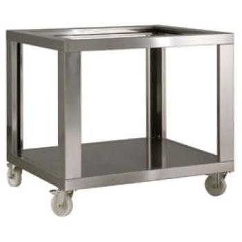 SGL18/33-RSI (24) "Inox Imitat" Pizza Untergestell für 2xGL9/33, mit Rädern, 2 mit Bremse