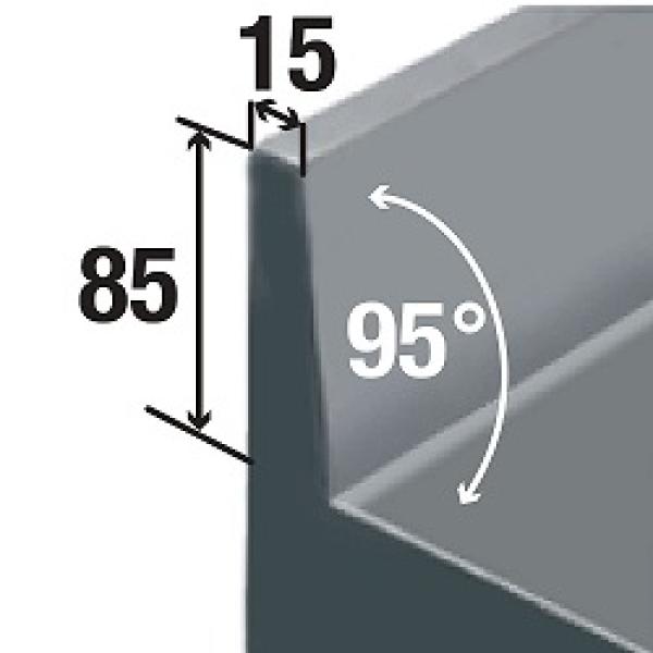 DT178/P9A (25) Umluft Kühltisch mit Aufkantung, 3 Türen GN 1/1, 1775x700xh880/900
