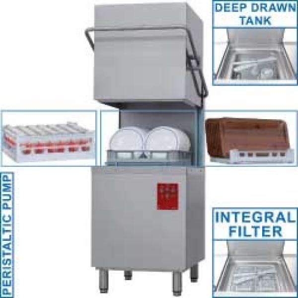 015-25D/6 (25) Haubenspülmaschine für Körbe 500x500 mm, 400V/8,8KW