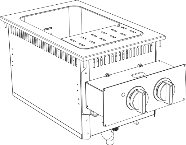 10416406 (26) K Elektro Nudelkocher 28 Liter Drop In 700 Breite 400mm