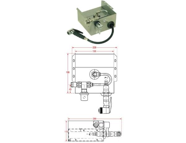 20930016 MINIReeL DO-R/R2 781353 (25) Handwasch Brause mit Schlauchaufroller, 1,5 m Schlauch