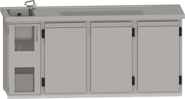 London (25) K 304350 304351 304352 304353 Getränketheke mit Abdeckung, 1 Becken, 4 Türen