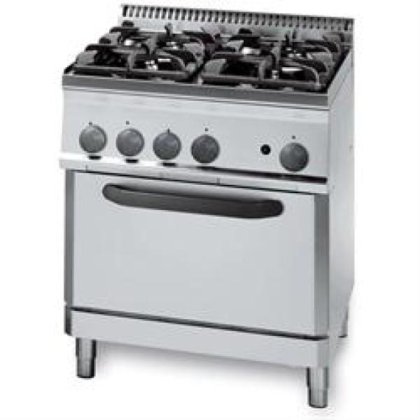 PF70GG7 10321001 (25) K Gasherd, 4 Brenner, Gas-Backofen, 70x70x85