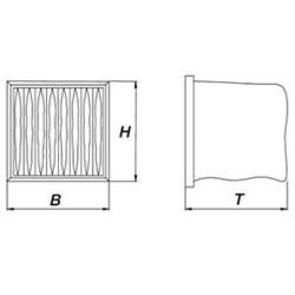 Z/MCFT28 (24) M Taschenfilter für Abluftreinigungsanlagen , 287x592x48 mm