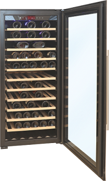 VINO 300 529300 (25) K Glastür-Weinkühlschrank für die Präsentation und Lagerung