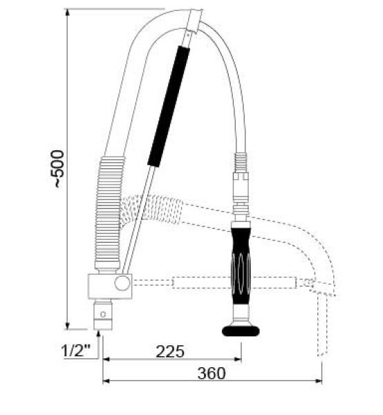 545608 6530 (23) Geschirrbrausenaufsatz für PREMIUM PLUS AUTOMATIC