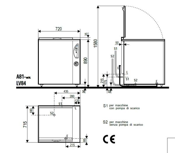 A81-ek BASE AA08130 (25) Gemüsewaschmaschine-& Salatwaschmaschine