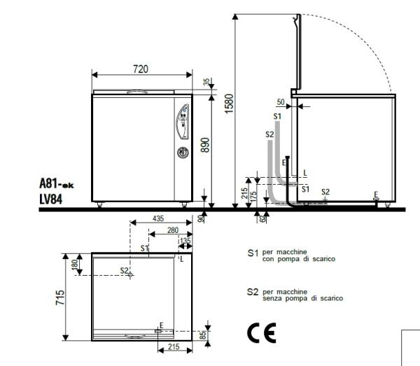 A81-ek BASE AA08130 (23) Gemüsewaschmaschine-& Salatwaschmaschine