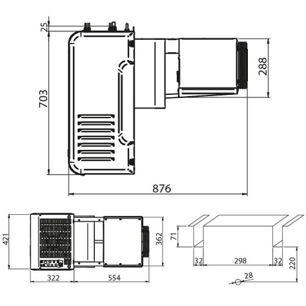 AP40M-1Z-R2 (25) KÜHL-HUCKEPACK-AGGREGAT Monoblock bis 6,1 m3