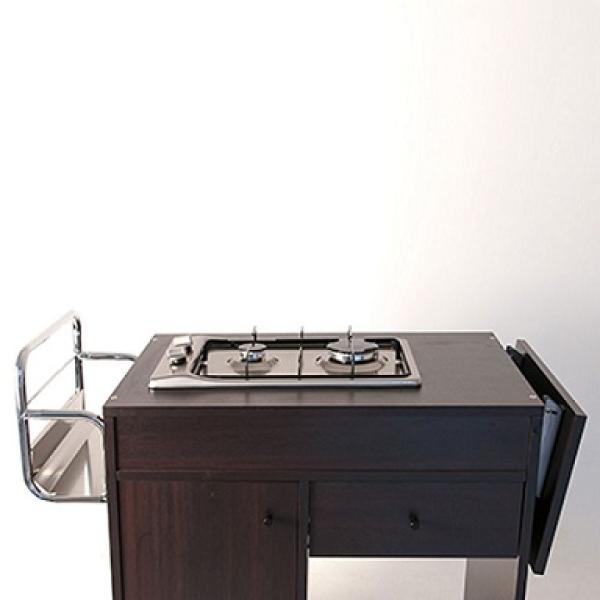 CF/2FW (25) Flammbierwagen 2 Brenner "Wenge"