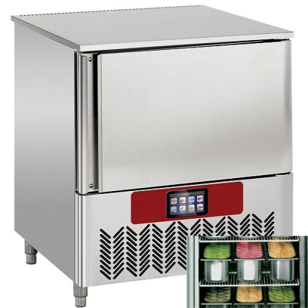 DBT51/TS_ST51/6X5 (25) ICE Cream Schnellabkühler Schockfroster, TOUCH SCREEN 5x GN 1/1 (oder) 600x400 (20-12 Kg)