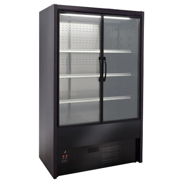 DS15/B5-P9B DS15/B5-P9P (25) Dallas Wandkühlregal, Flügeltüren - SCHWARZ