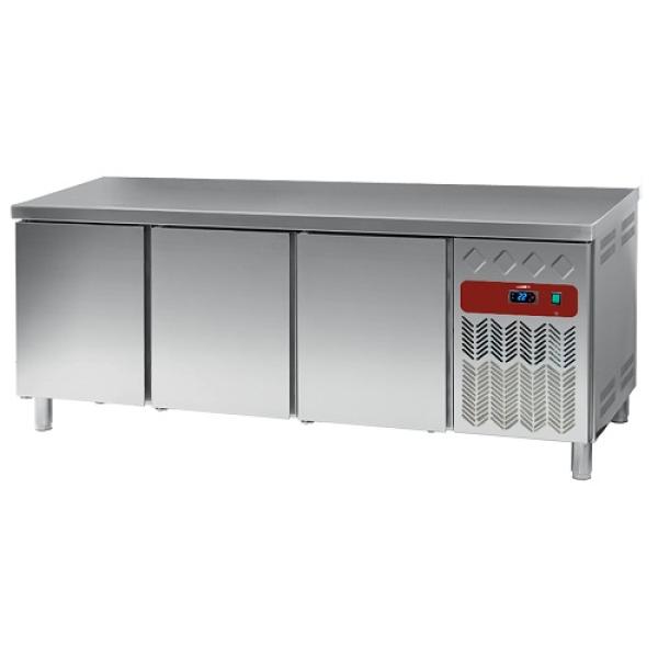DP202/PC-R2 (25) Konditorei-Bäckerei Kühltisch, Umluft, 3 Türen EN 600x400, 550 Liter