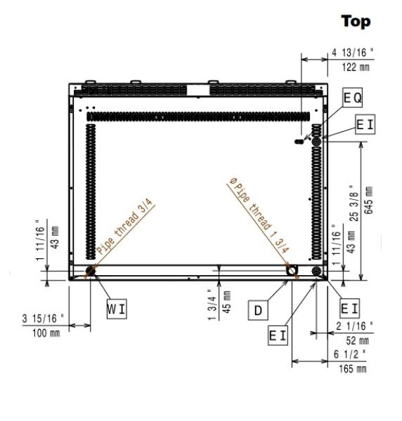 E22/GPLP3-HP (25) Elektro-Vapor-Grill HP 1200mm - TOP