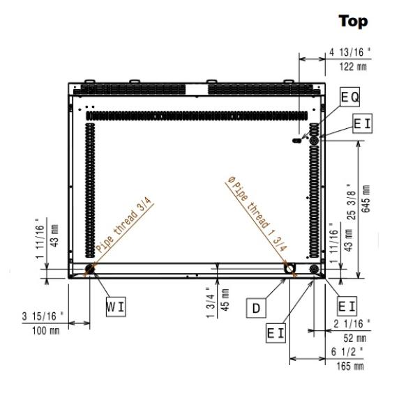 E22/GPLP3-HP (23) Elektro-Vapor-Grill HP 1200mm - TOP