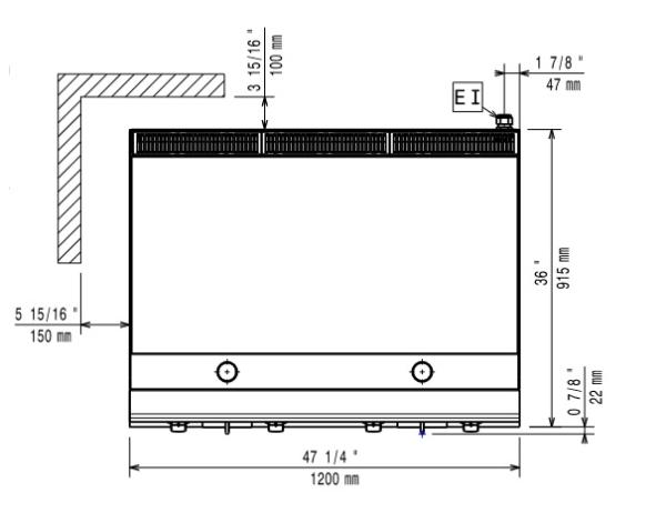 E22/PLNC12-HP (25) Elektro Grillplatte glatt HP, Nitro chrom -TOP-