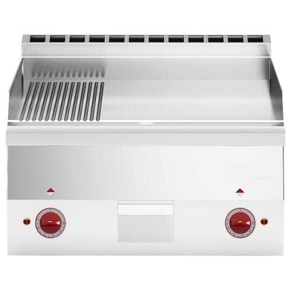 E60/PMCD6T-N (25) Elektro Grillplatte 2/3 glatt und 1/3 gerillt "verchromt" -Top-