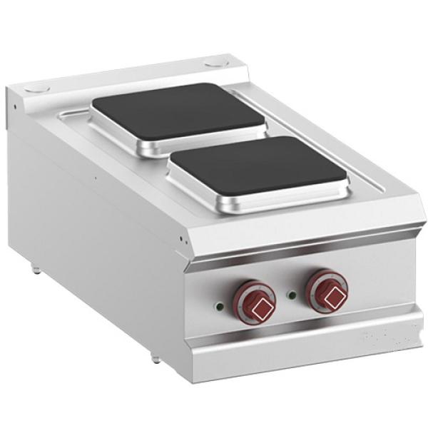 E7/2PQ4T-N (25) Elektroherd 2 Quadrat Platten