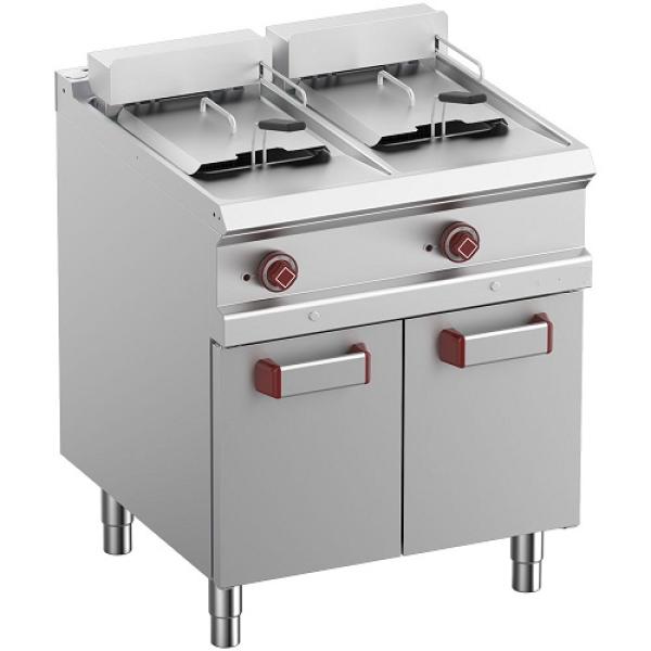 E7/F26A7-N (25) Elektro Fritteuse 2 Becken je 13 Liter mit Unterbau, 70x70x85