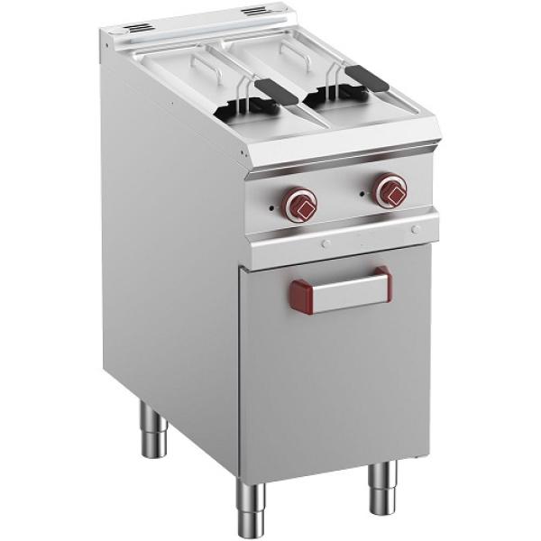 E7/F2V7A4-N (25) Elektro Fritteuse 2 Becken je 7 Liter mit Unterbau, 40x70x85
