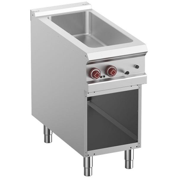 E9/BMA4-N (25) Elektro-Bain-Marie 4x GN 1/3-150mm, offener Unterschrank