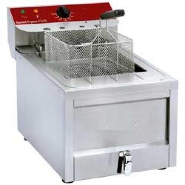 FSM-12ET/N (25) Elektro Fritteuse "hohe Kapazität", 1 Becken 12 Liter