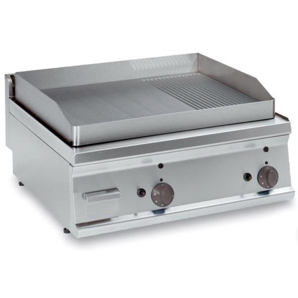 10312010 10312004 (25) K E-Grillplatte hartverchromt, gerillt, 1/3 gerillt 2/3 glatt, 7,8kW