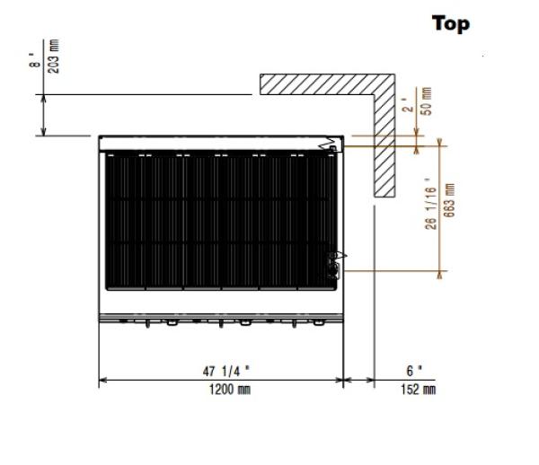 G22/GPLP3-HP (25) Gas Grill HP 1200mm - TOP