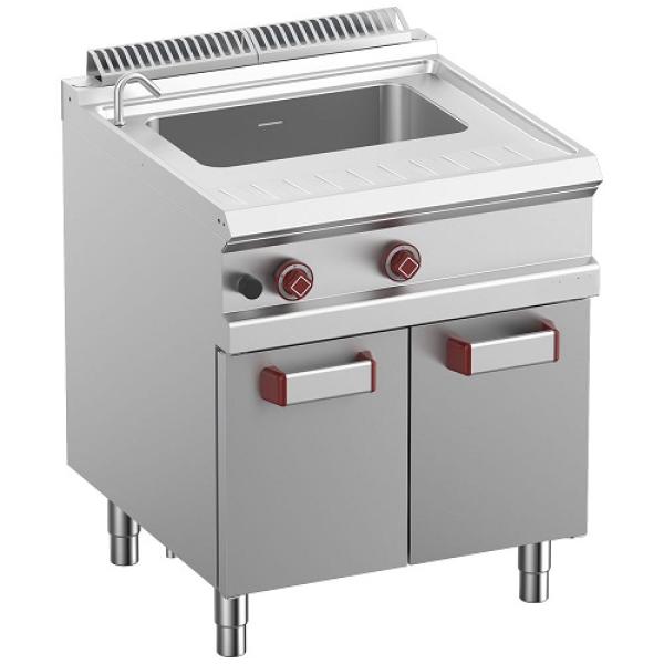 G7/CPA7-N (25) Gas-Nudelkocher, 1 Becken, 40 Lt. (s/Körbe) auf Unterbau