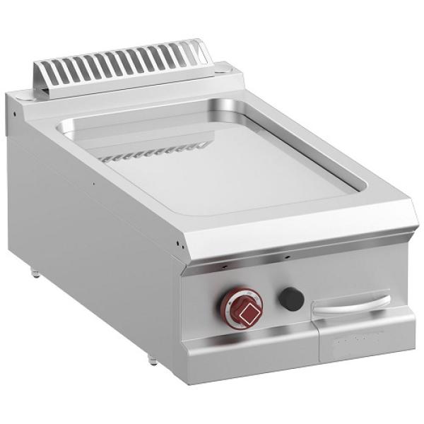 G7/PLCD4T-N (25) Gas Grillplatte, glatt hartverchromt, Tischgerät, 40x70x25