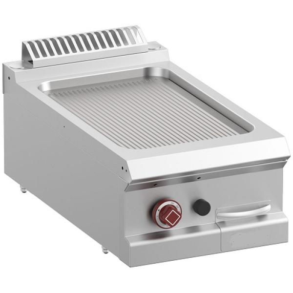 G7/PR4T-N (25) Gas Grillplatte gerillt, Tischgerät, 40x70x25