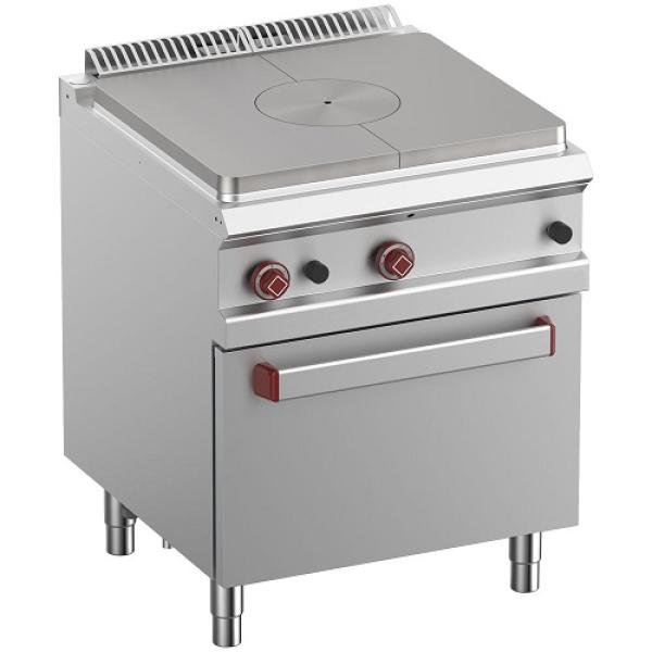 G7/TF7-N (25) Gas Glühplatte mit Gasbackofen GN 2/1, 70x70x850