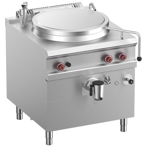 G9/M10I8-N (25) Gas Kochkessel indirekt beheizt, 100 Liter, auf Unterbau