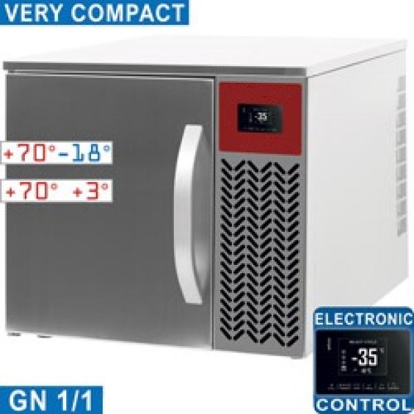 GTP-3/N1 (25) Schnellabkühler Schockfroster, 3x GN1/1 , 8-5 kg, +70°C +3°C, 560x700x514