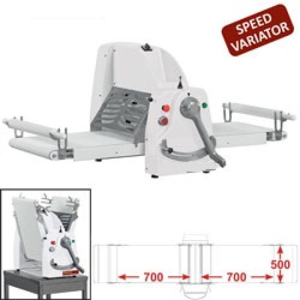 LB50-100/MVV (25) Teigausrollmaschine Tischmodell 500x1000 mm - Variable Geschwindigkeit
